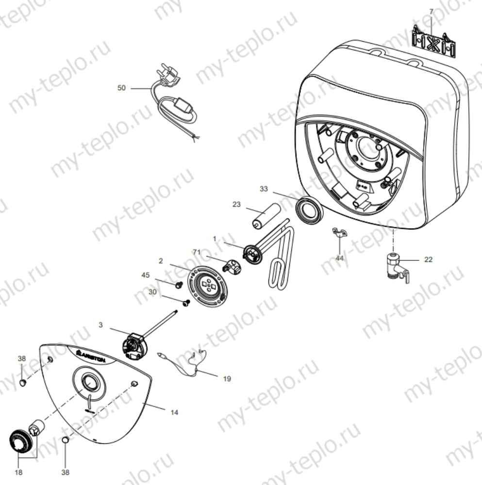 Запчасти Ariston ABS ANDRIS LUX 30 купить в Омске