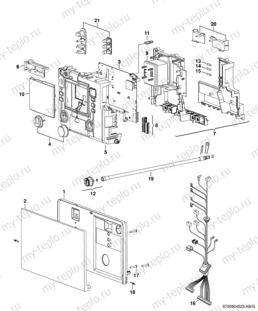 Купить запчасти Buderus Logamax U054-24 в Омске