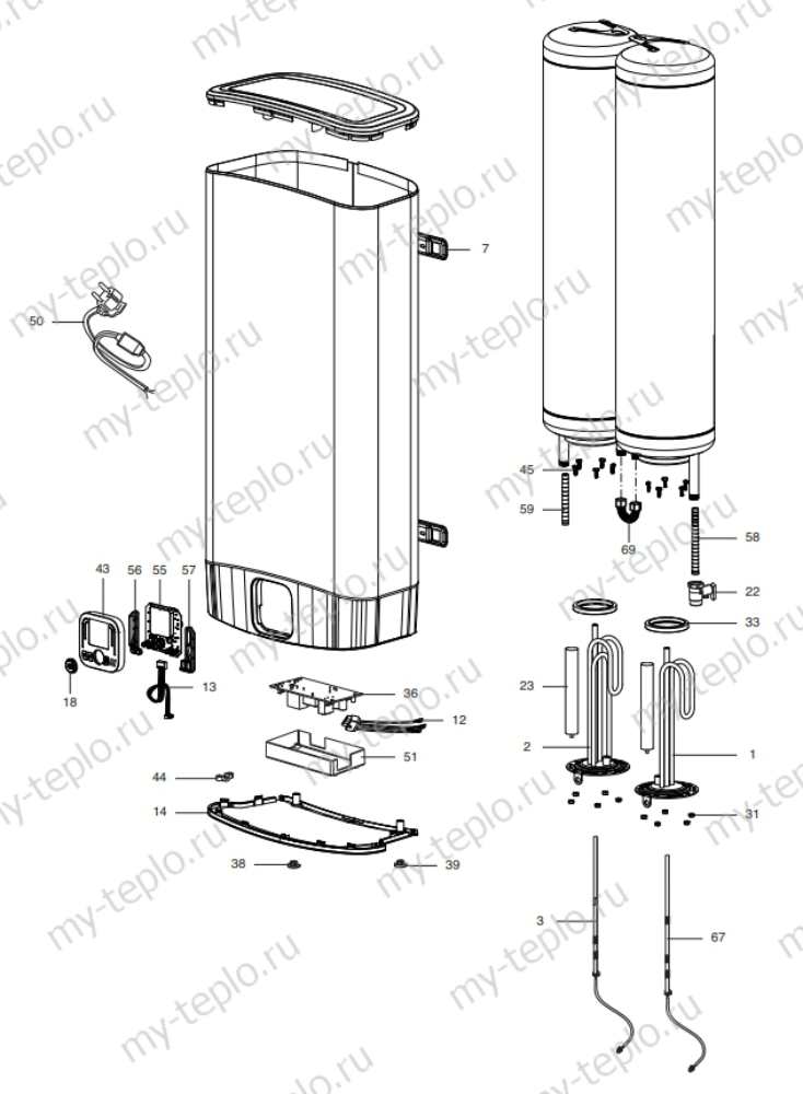 Запчасти для Ariston ABS VLS EVO INOX QH 30: схема Запчасти Ariston ABS VLS EVO INOX QH 30 купить в Омске