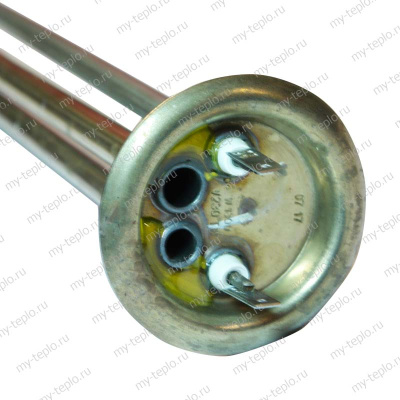 ТЭН для водонагревателя, нержавеющий, 1300 Вт, М4 под анод, L= 310 мм,  фланец 64 мм RF (10047)